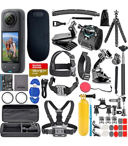 Amazon.com : Insta360 X4 Travel Bundle-8K Waterproof 360 Action
